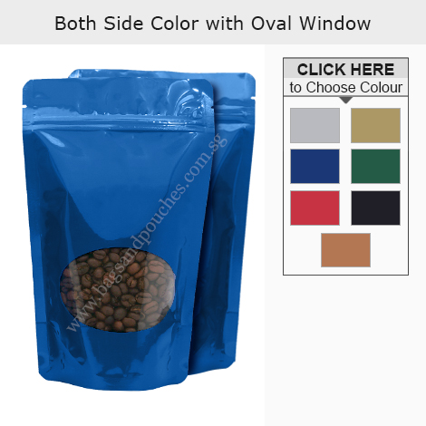 Oval Window Stand Up Pouches