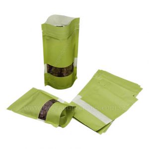 Stand Up Pouches With Rectangle Window
