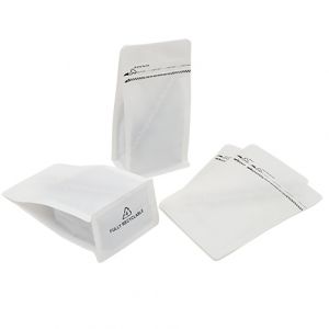 Recyclable Flat Bottom Pouch With Tear Off Zipper