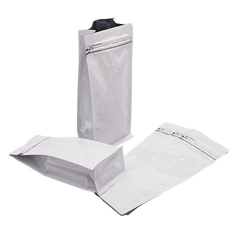 Flat bottom pouch with zipper deals