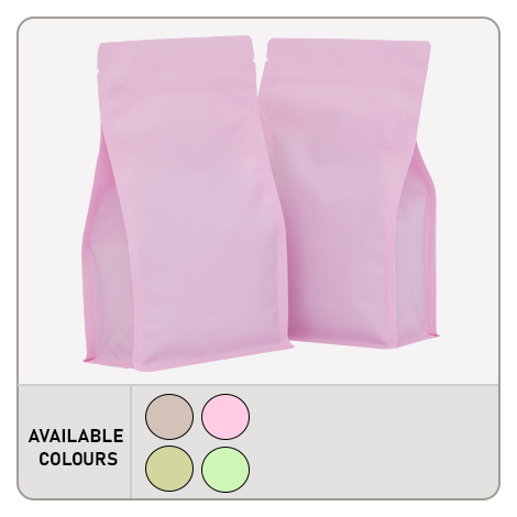 Recyclable Flat Bottom Pouch With Normal Zipper