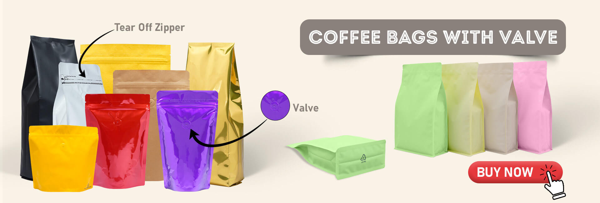Coffee Bags with Valve