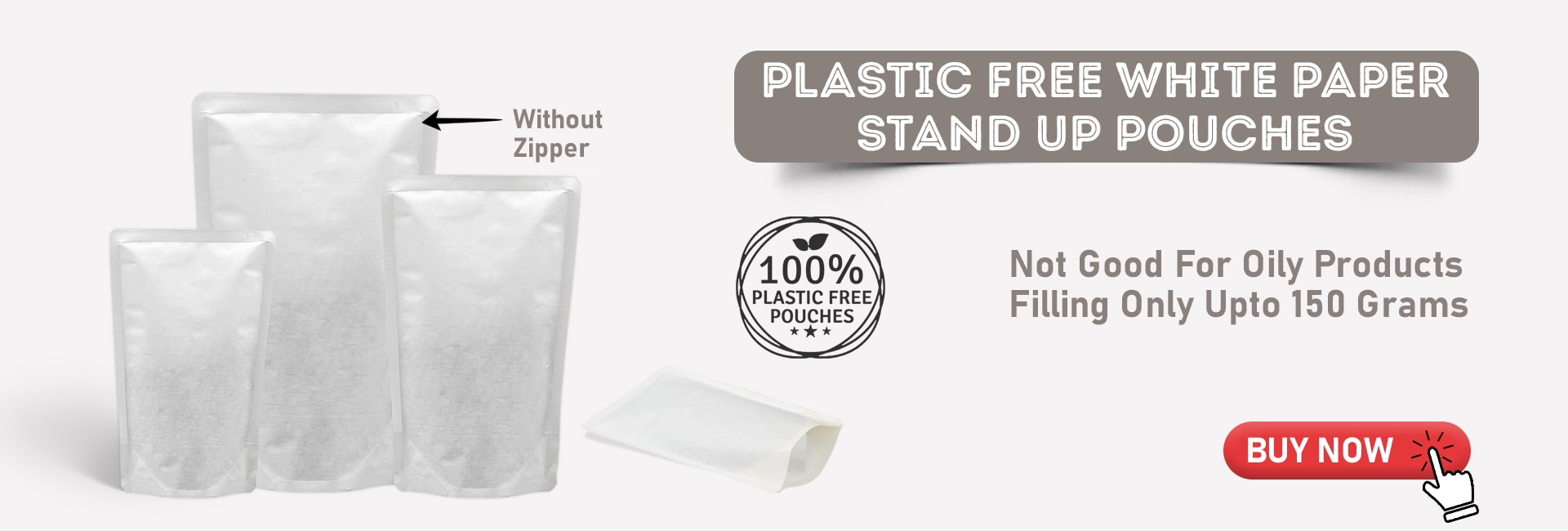 Plastic Free Stand Up Pouches